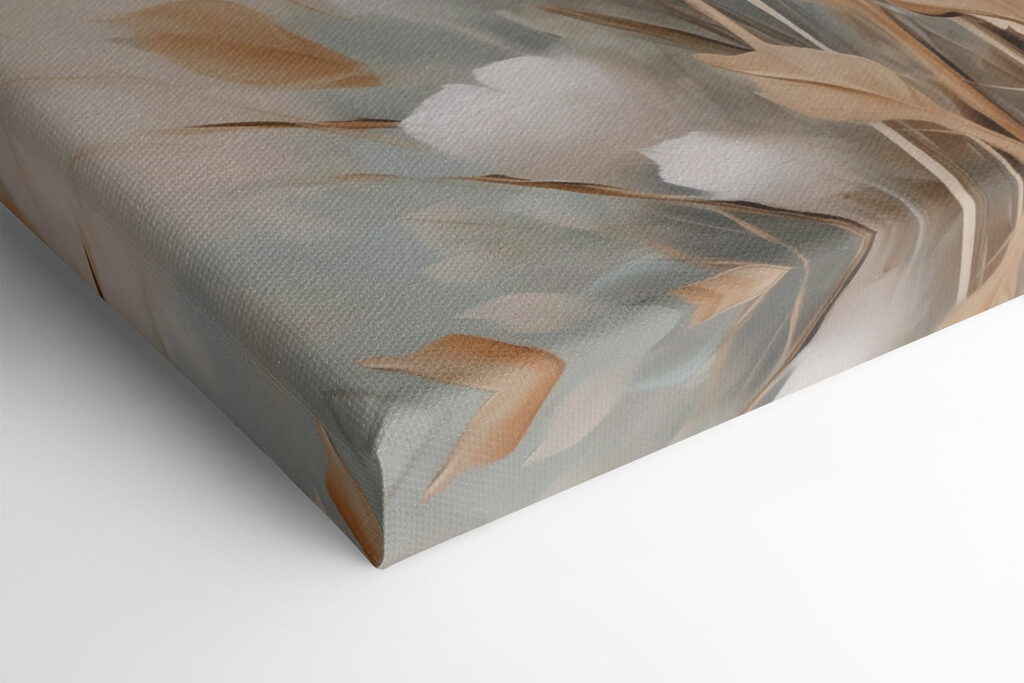 Painting of flowers and leaves