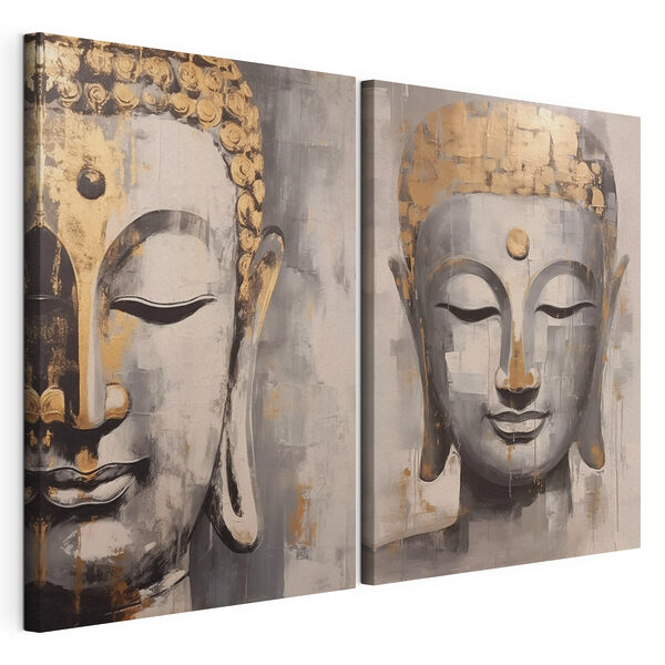 Lámina modular sobre lienzo Cuadro de un Buda