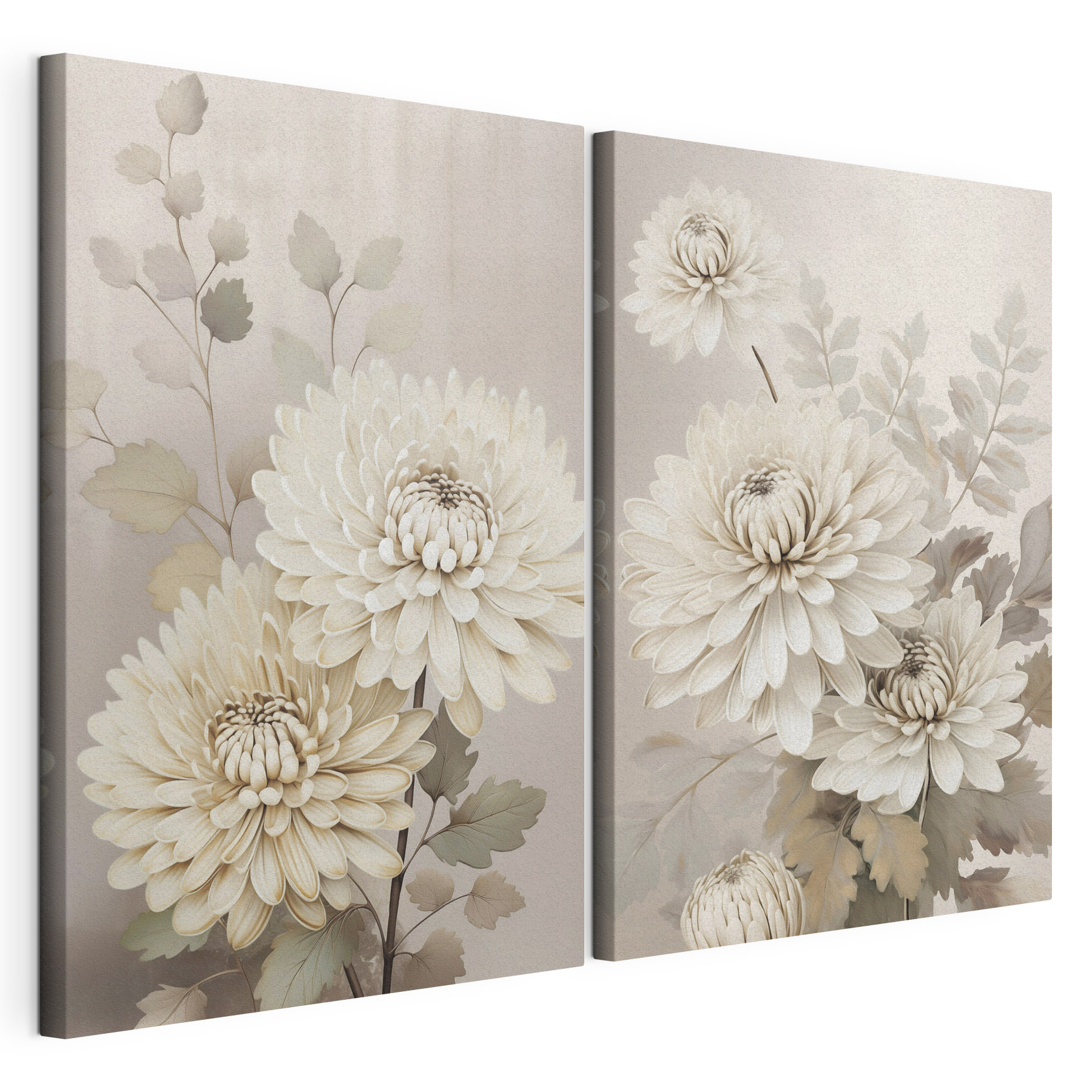 Delicate blooms in soft shades