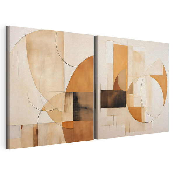 Lámina modular sobre lienzo Lámina modular sobre lienzo Dos obras de arte (SKU: m00898)