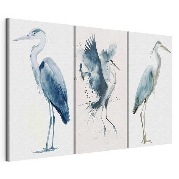 Lámina modular sobre lienzo Acuarela de un pájaro