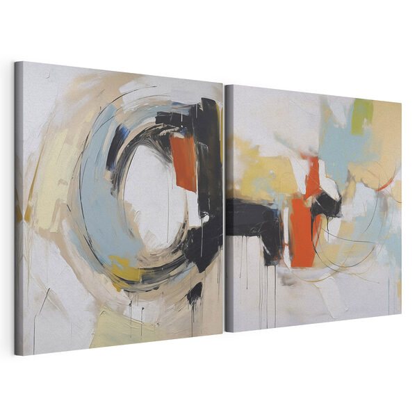 Lámina modular sobre lienzo Lámina modular sobre lienzo Dos obras de arte (SKU: m01083)