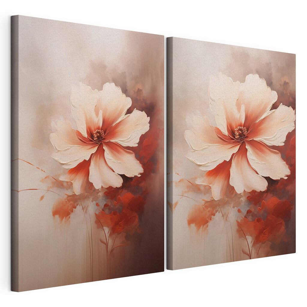 - Delicate flower in soft hues
