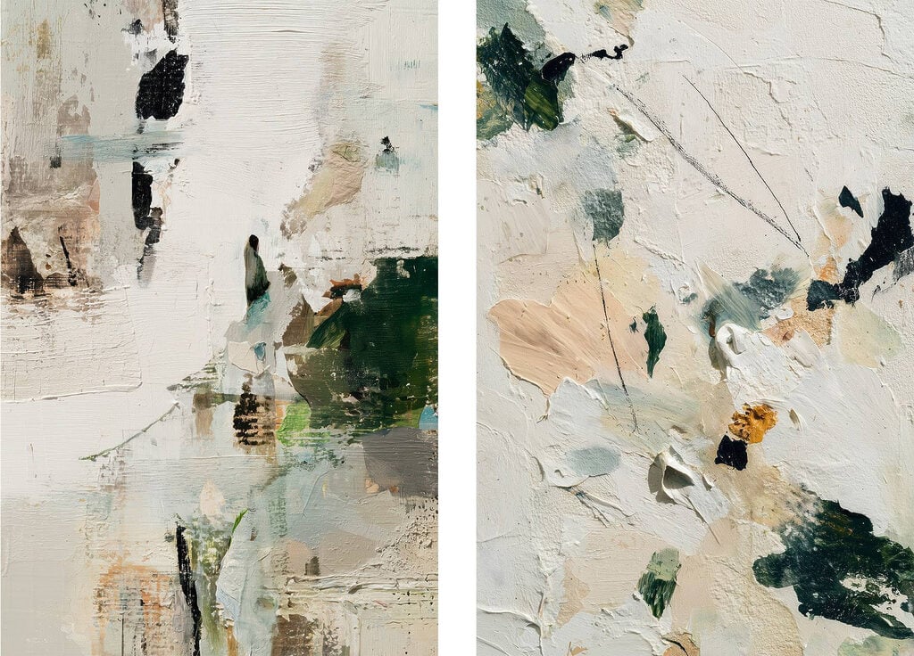 - Abstract exploration of soft hues