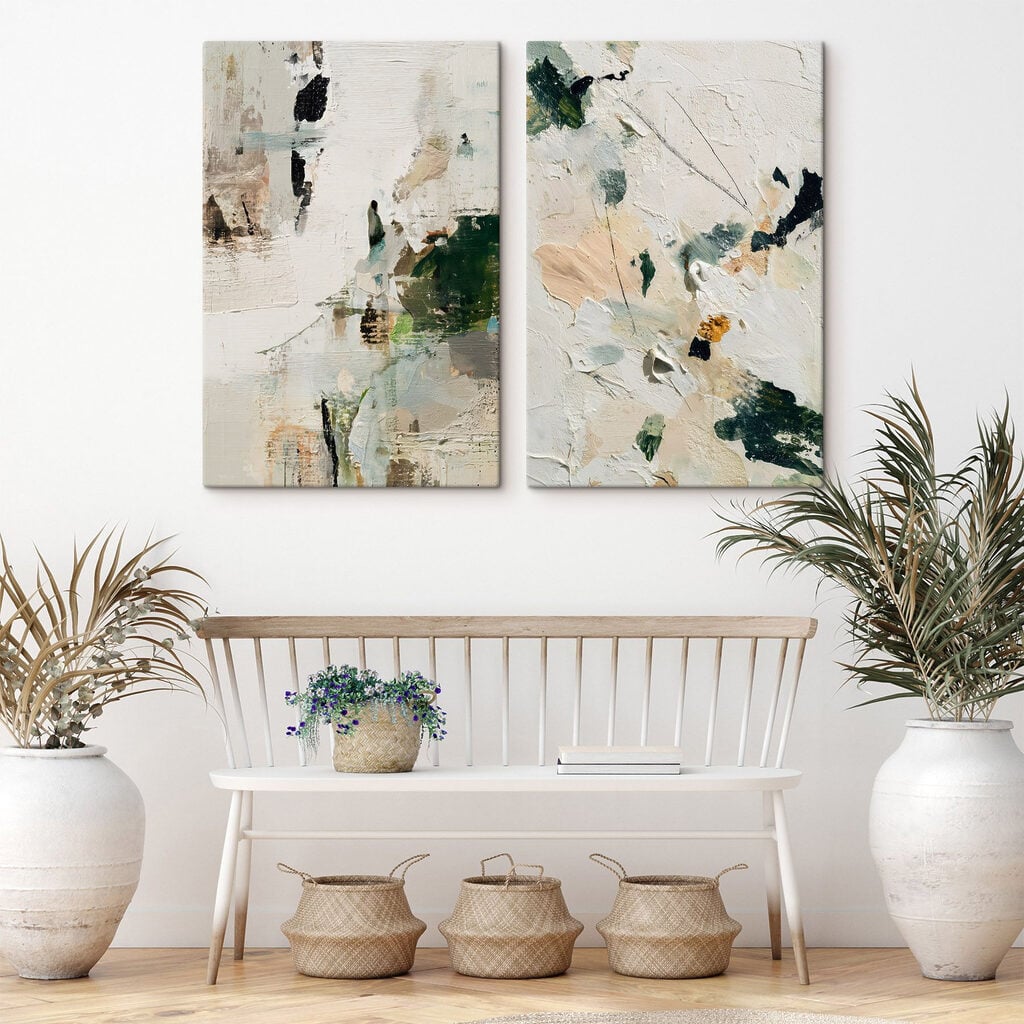 - Abstract exploration of soft hues