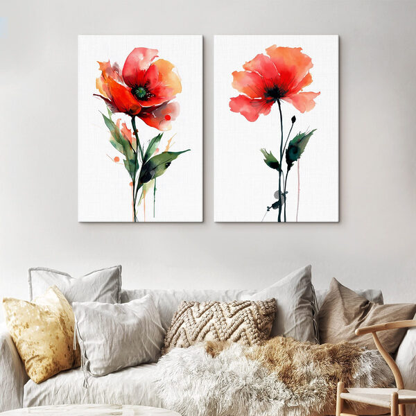Vibrant flowers in graceful harmony