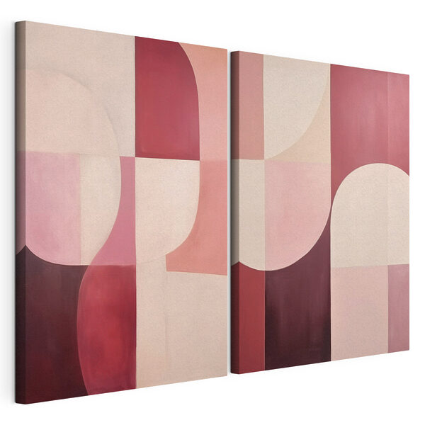 Lámina modular sobre lienzo Lámina modular sobre lienzo Dos cuadros de diferentes colores (SKU: m01106)