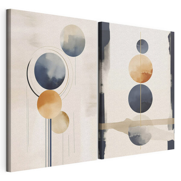 Lámina modular sobre lienzo Lámina modular sobre lienzo Dos obras de arte (SKU: m01133)