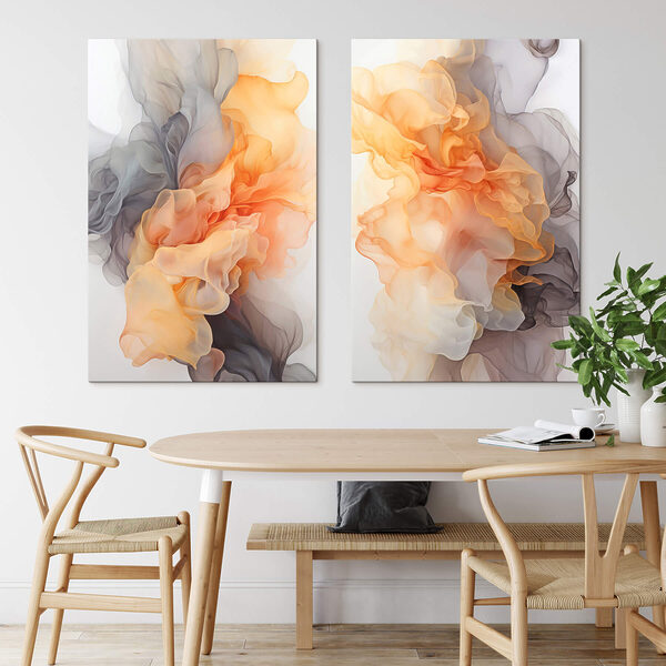 Flowing colors in soft harmony