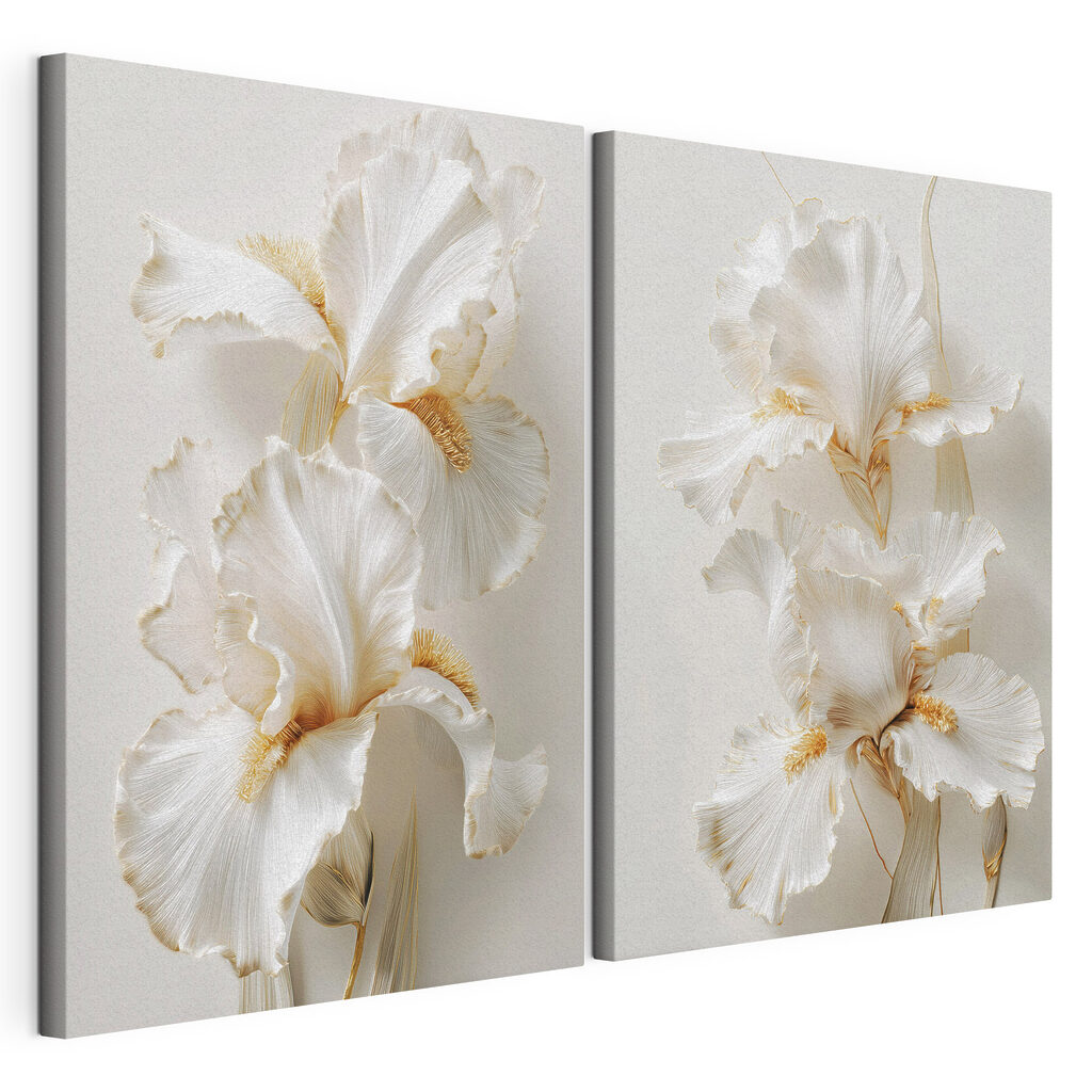 Collage of white flowers