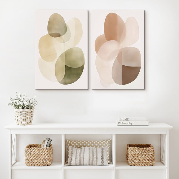 Soft shapes in harmonious tones