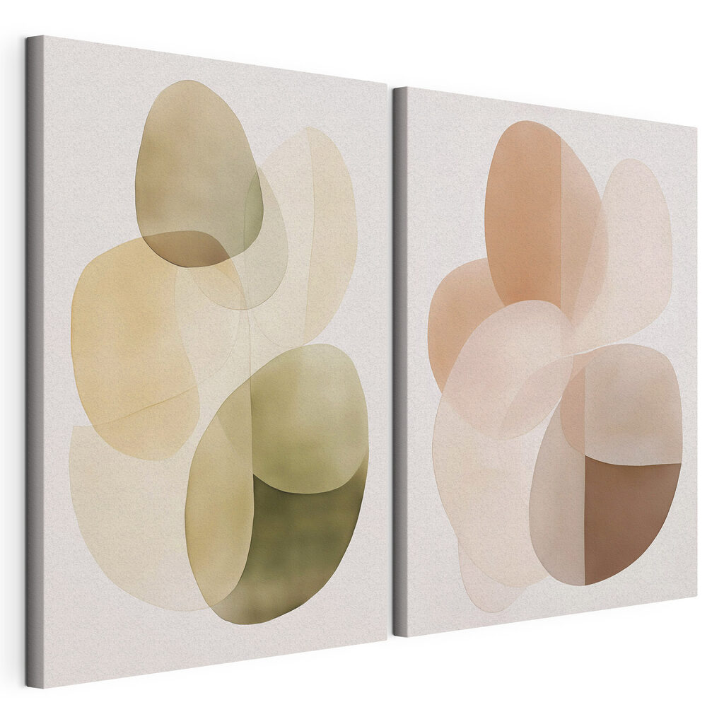 Soft shapes in harmonious tones