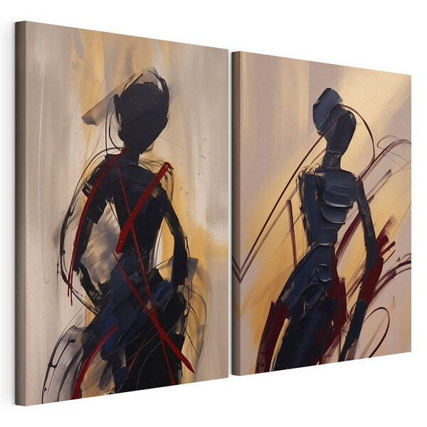 Lámina modular sobre lienzo Cuadro de una mujer