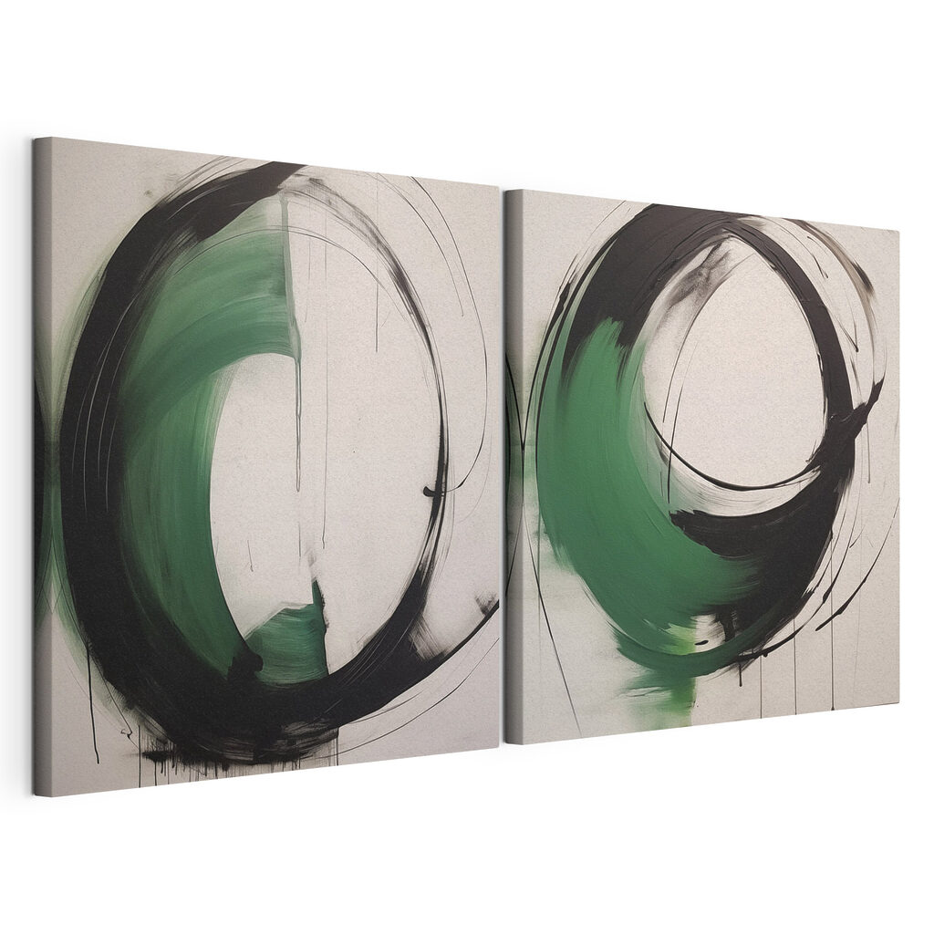 Two paintings of a circle