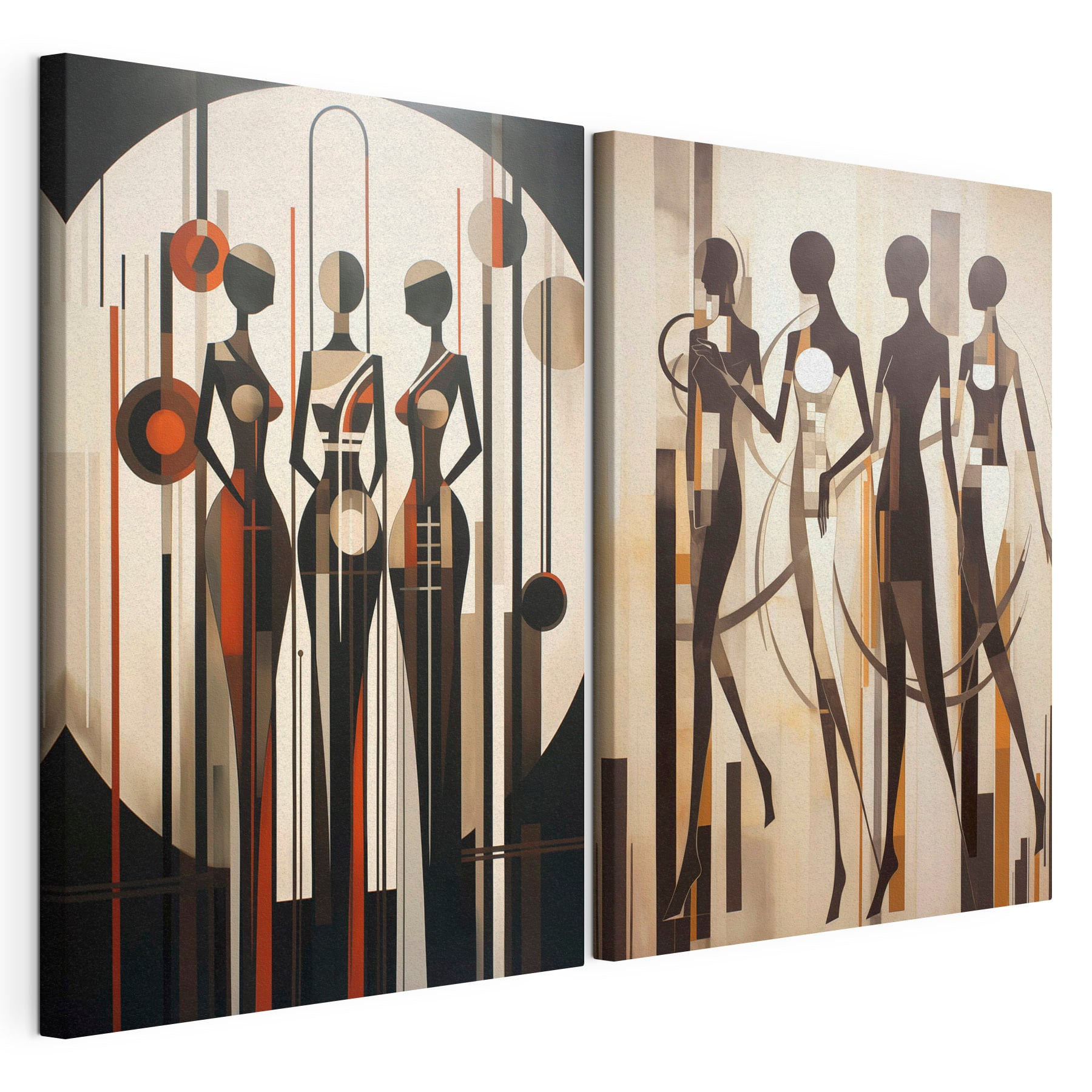 Couple of paintings of women