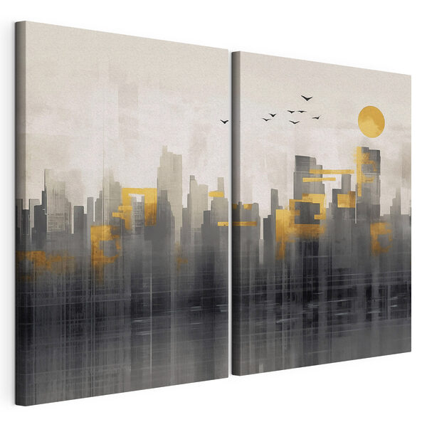 Painting of a city