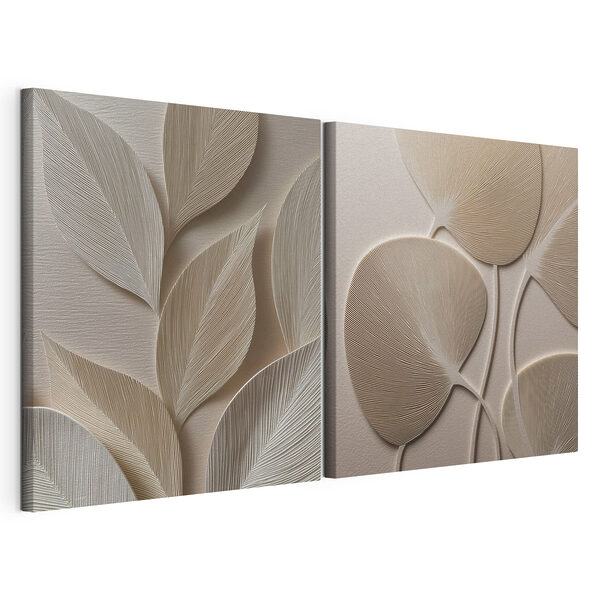Lámina modular sobre lienzo Las suaves curvas del diseño de la naturaleza