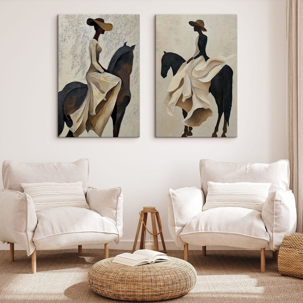 Woman riding a horse
