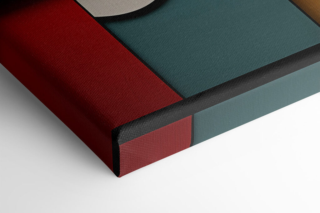 Collage of different colored shapes