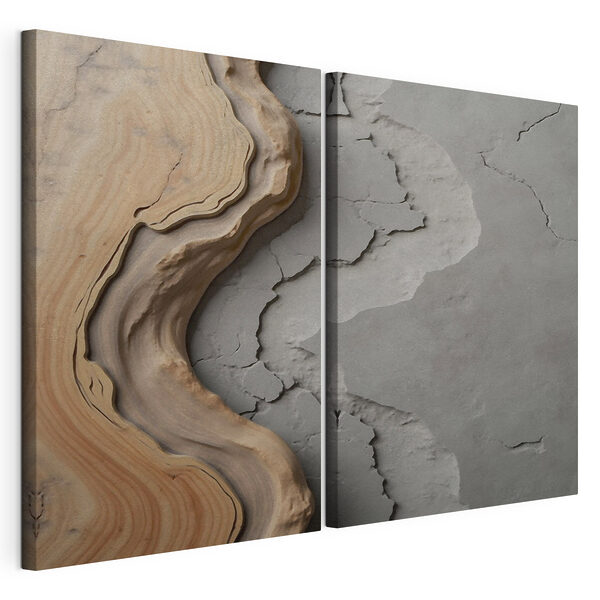 Lámina modular sobre lienzo Lámina modular sobre lienzo Elementos naturales en armonía entre sí (SKU: m30079)