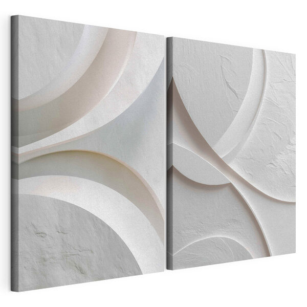 Lámina modular sobre lienzo Lámina modular sobre lienzo Las suaves curvas y las sutiles sombras se unen (SKU: m30136)