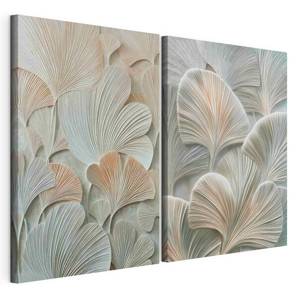 Lámina modular sobre lienzo - Delicados motivos del diseño de la naturaleza