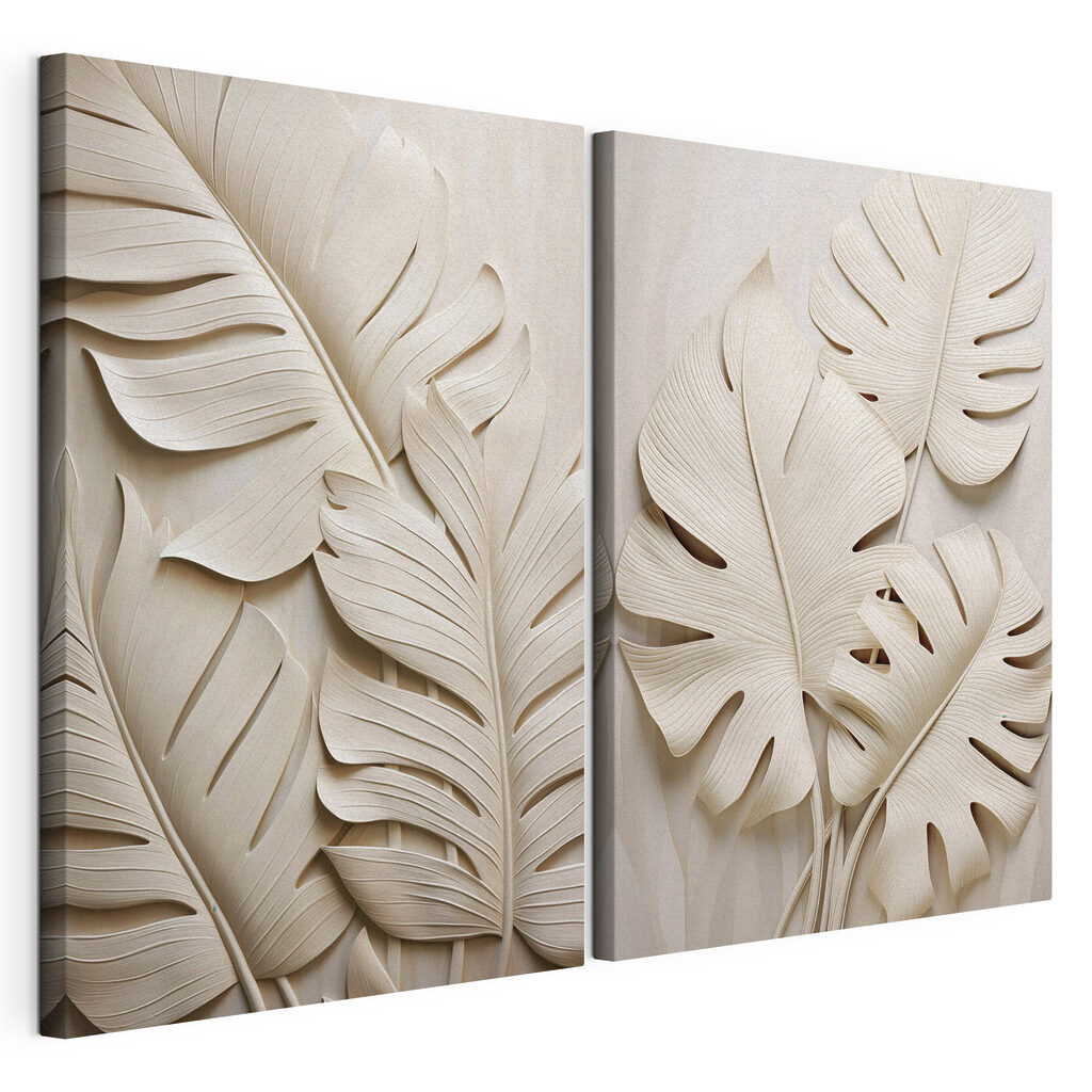 Elegant leaves in soft tones