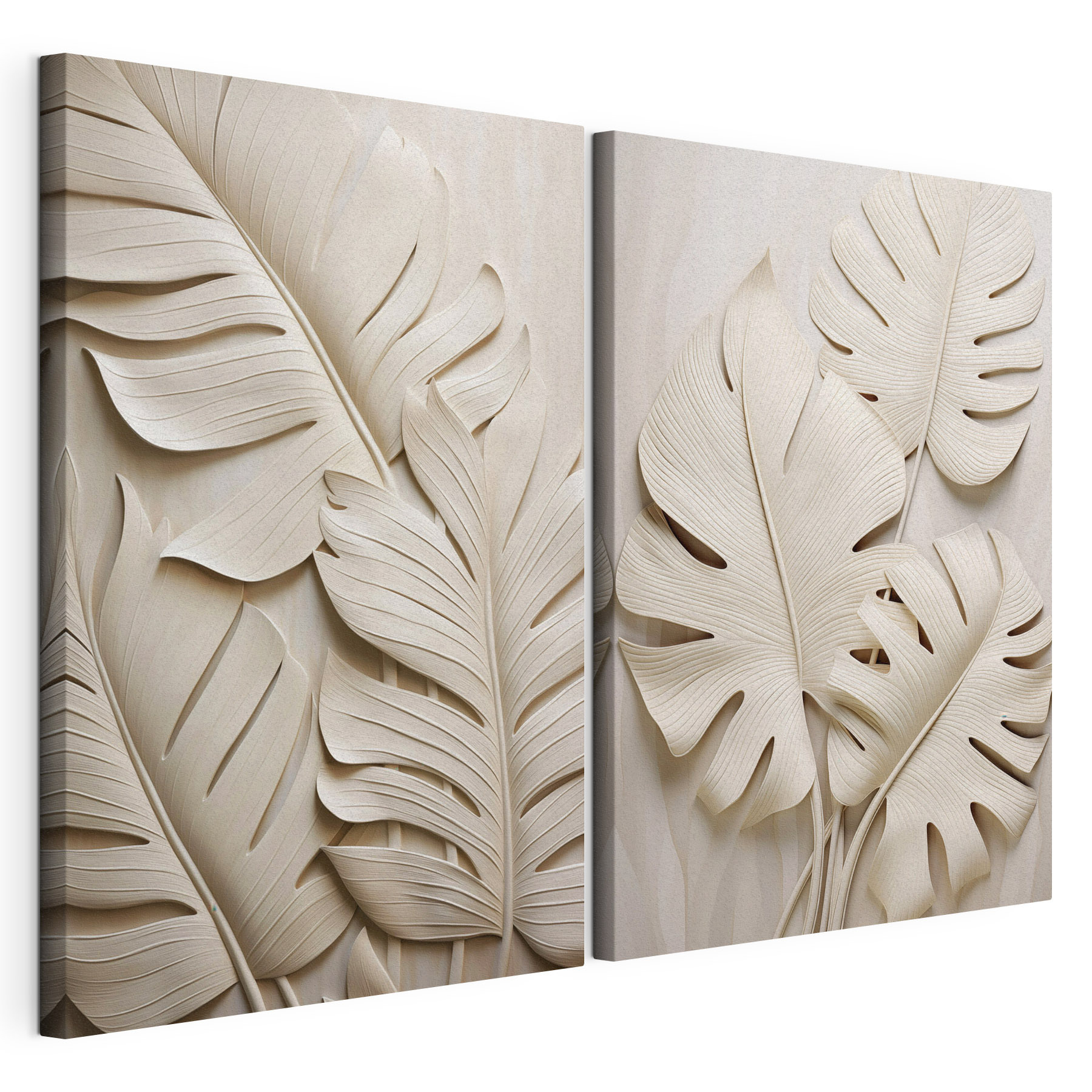 Elegant leaves in soft tones