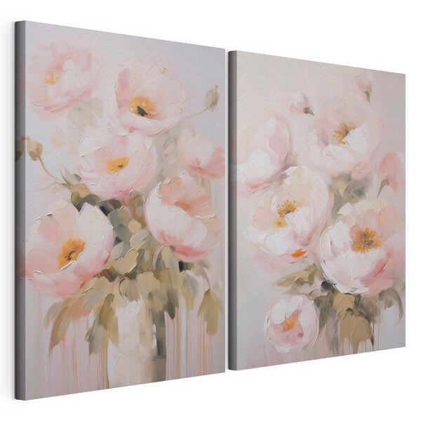 Painting of flowers in a vase