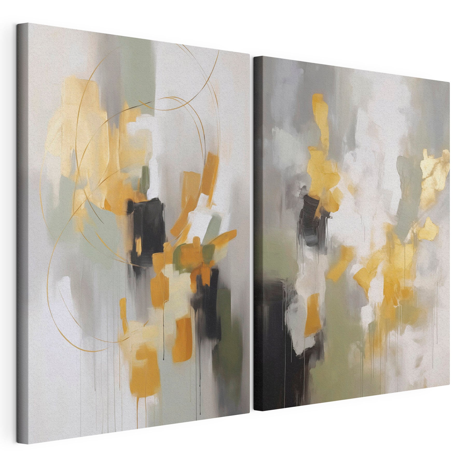 Abstract expressions in soft hues