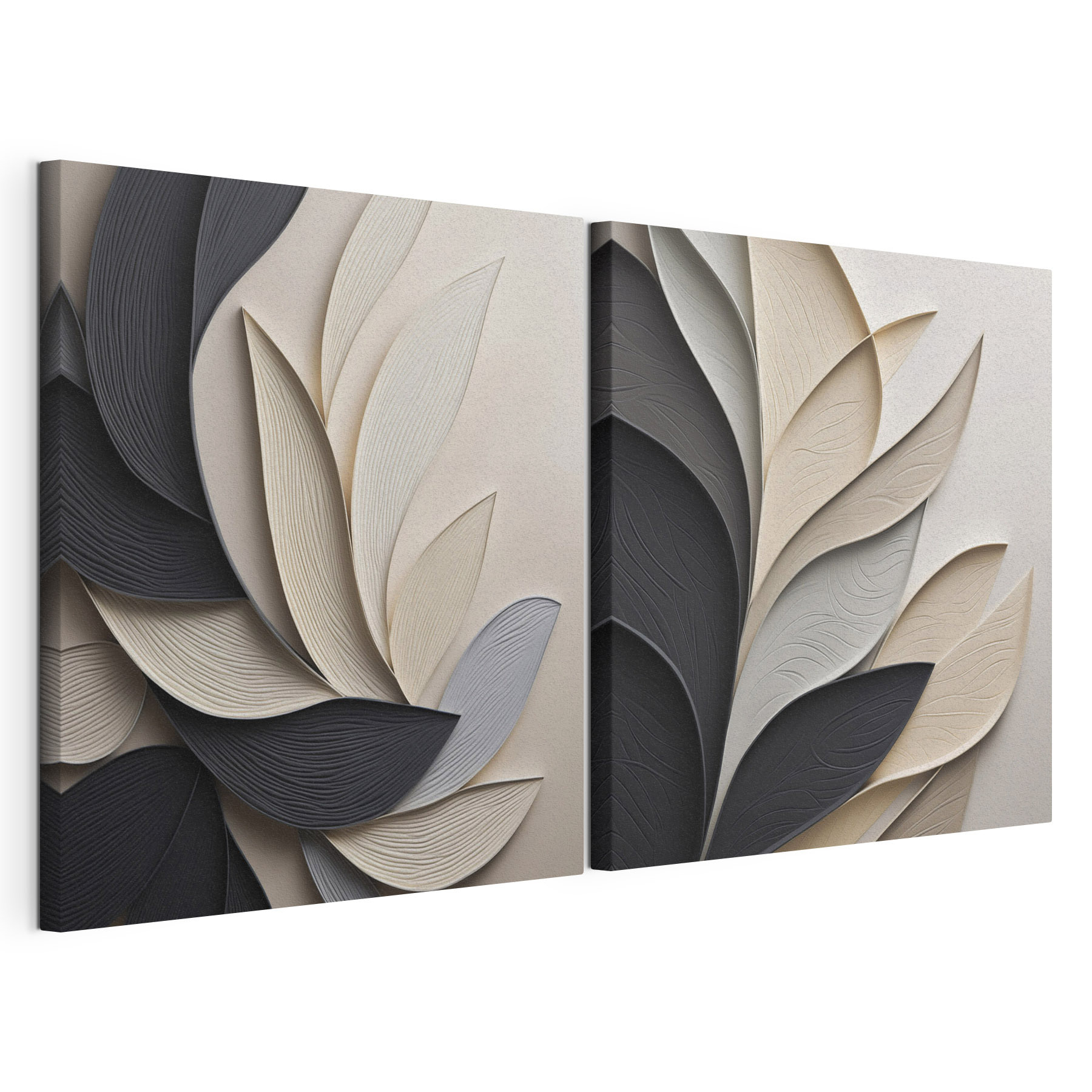 Elegant layers of flowing shapes