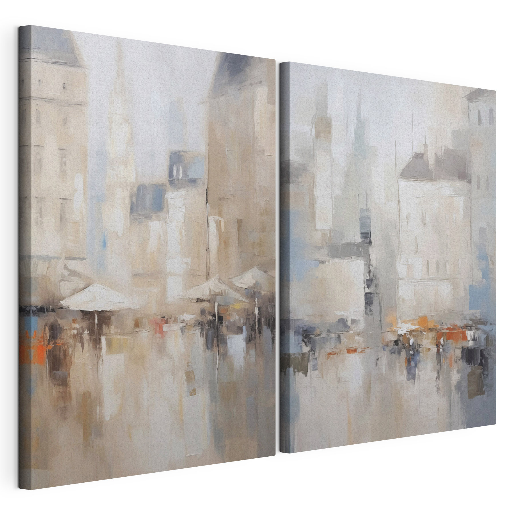 Painting of a city