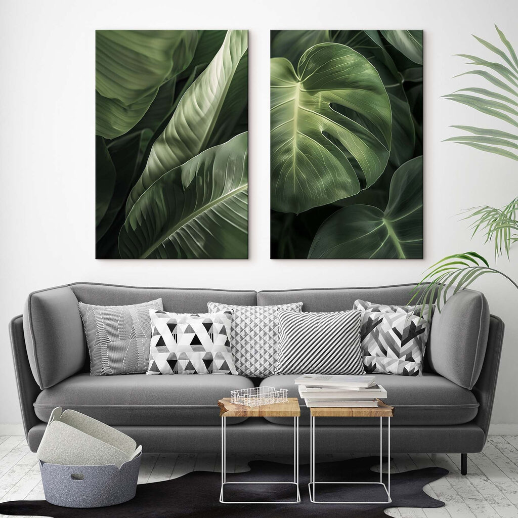 Lush greenery in harmonious patterns