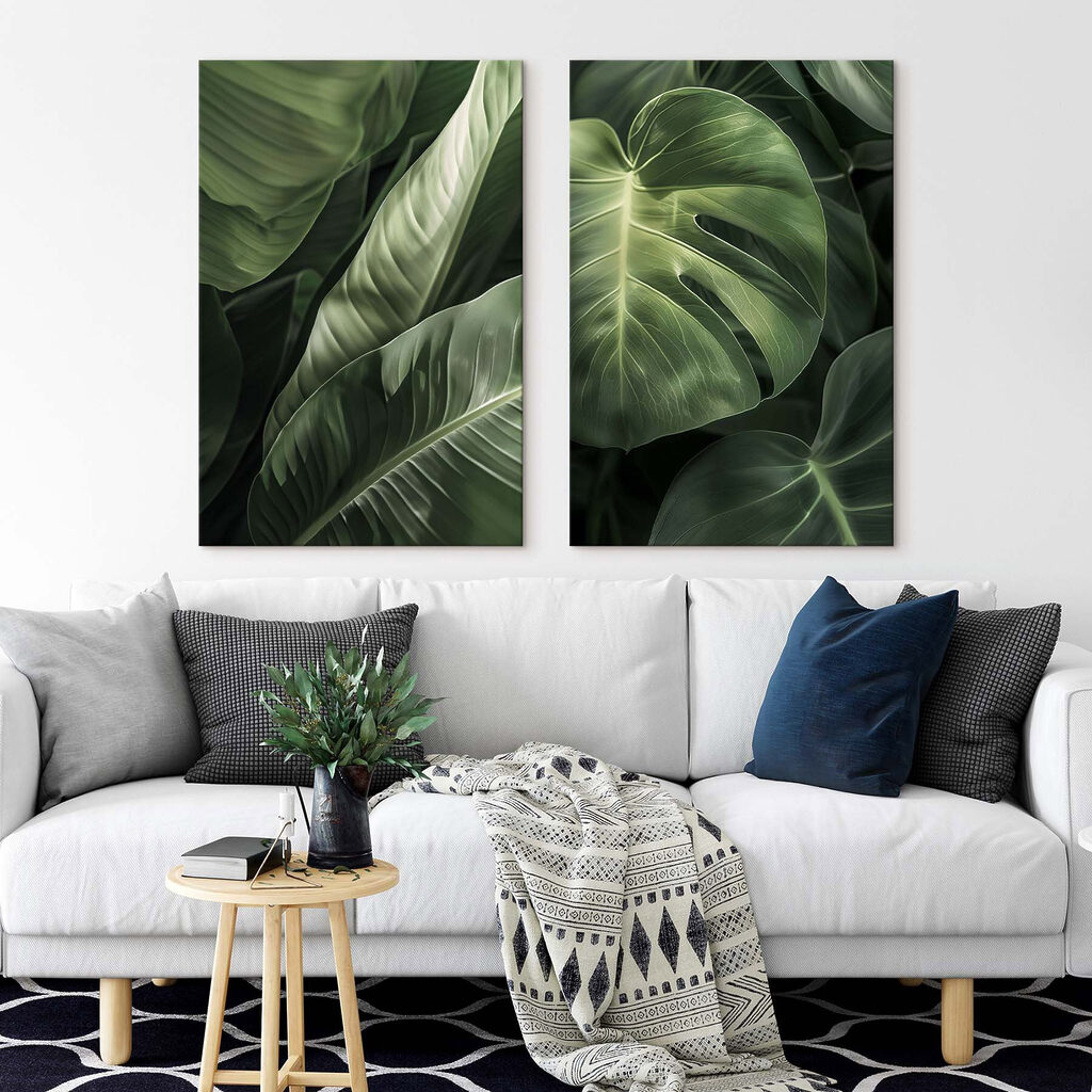 Lush greenery in harmonious patterns