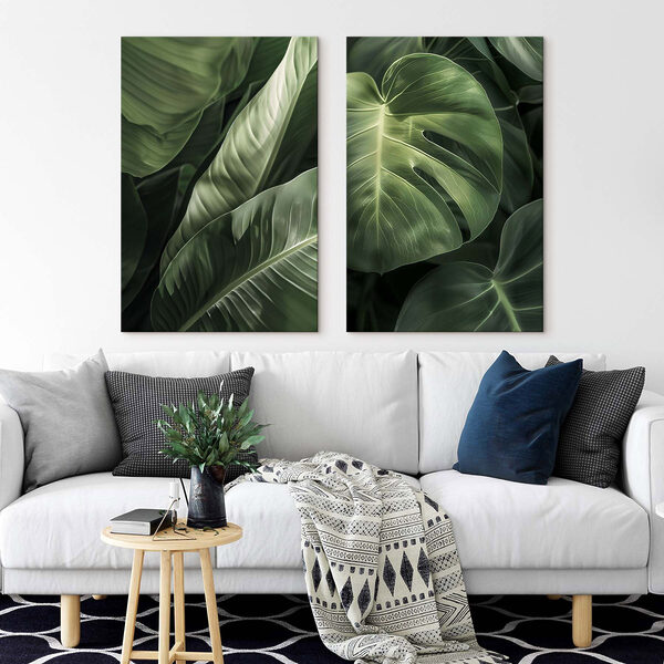 Lush greenery in harmonious patterns