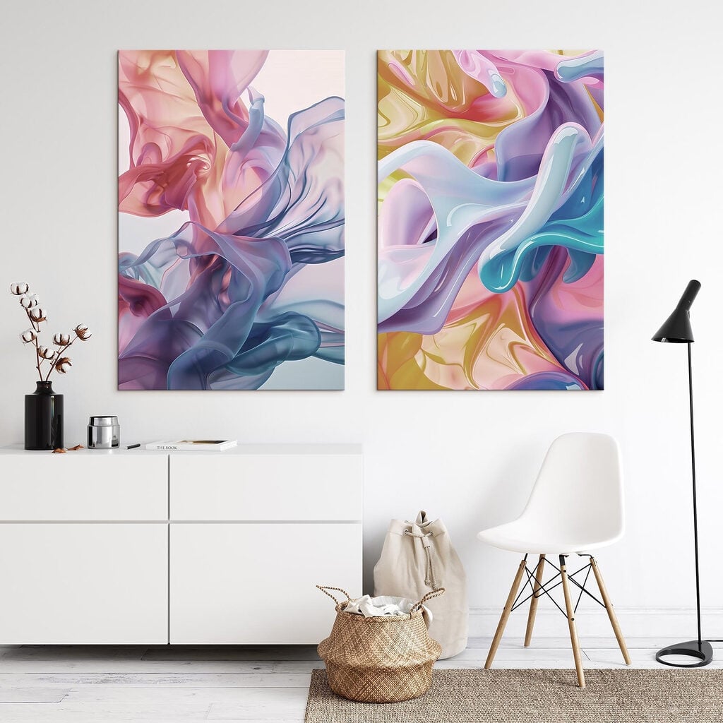Flowing colors in harmonious dance