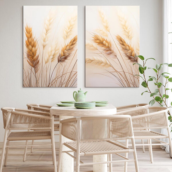 Delicate hues of dried grasses