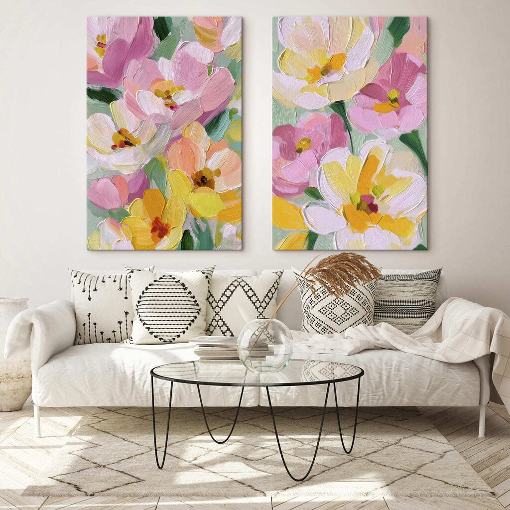 Colorful blooms in vibrant harmony