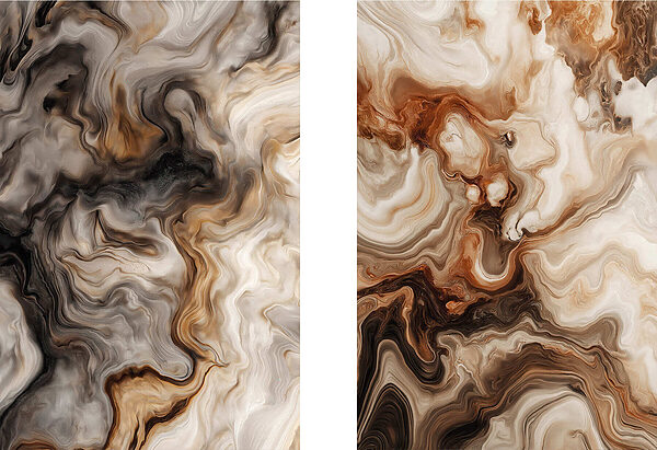 Ethereal swirls in warm tones