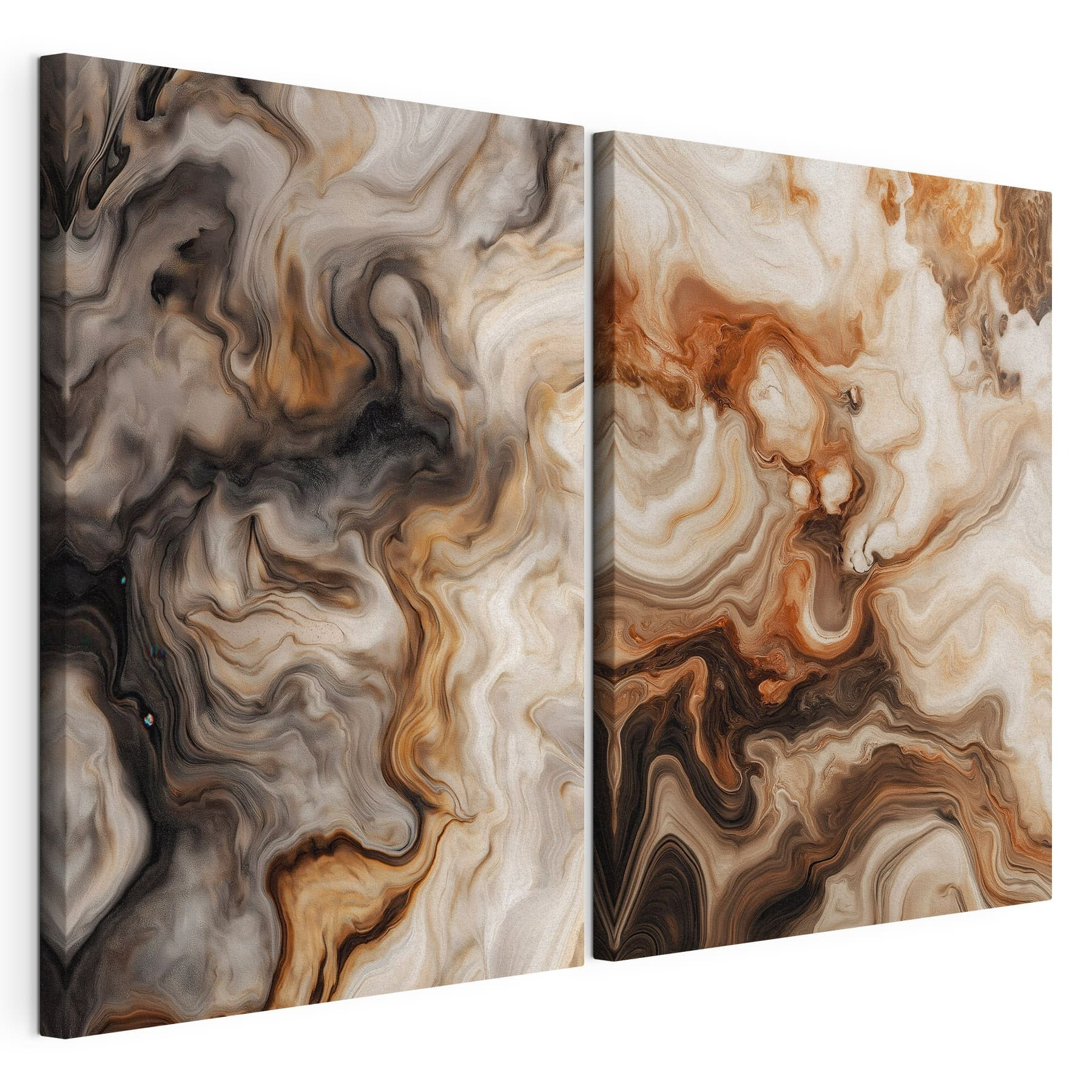 Ethereal swirls in warm tones