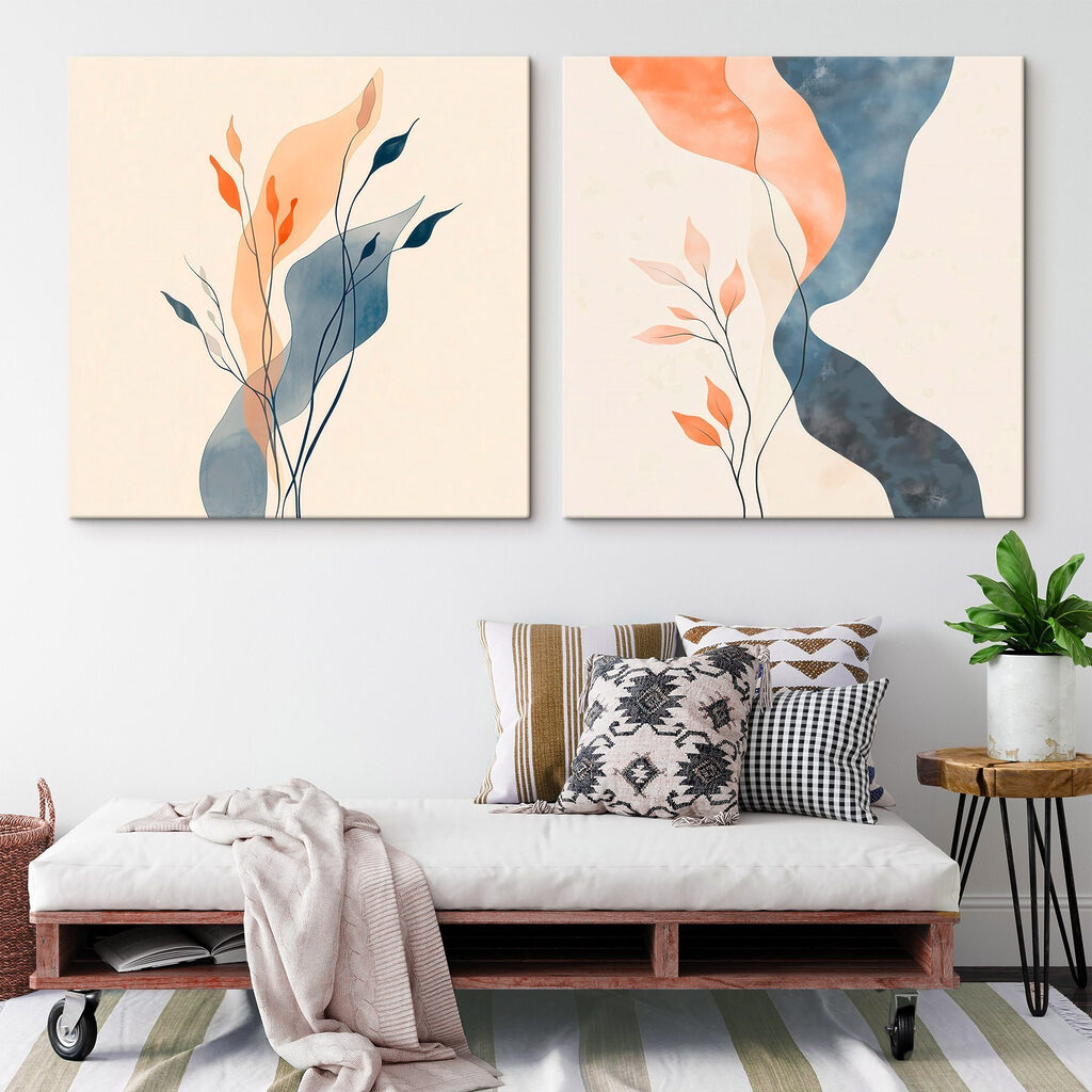 Gentle curves and warm hues combined