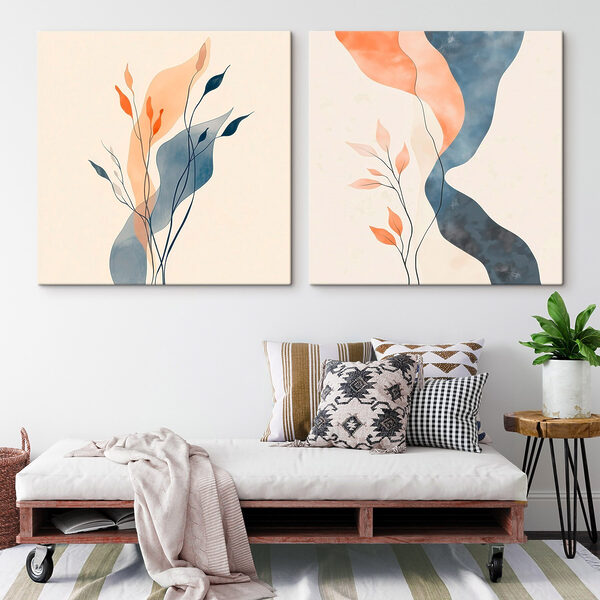 Gentle curves and warm hues combined
