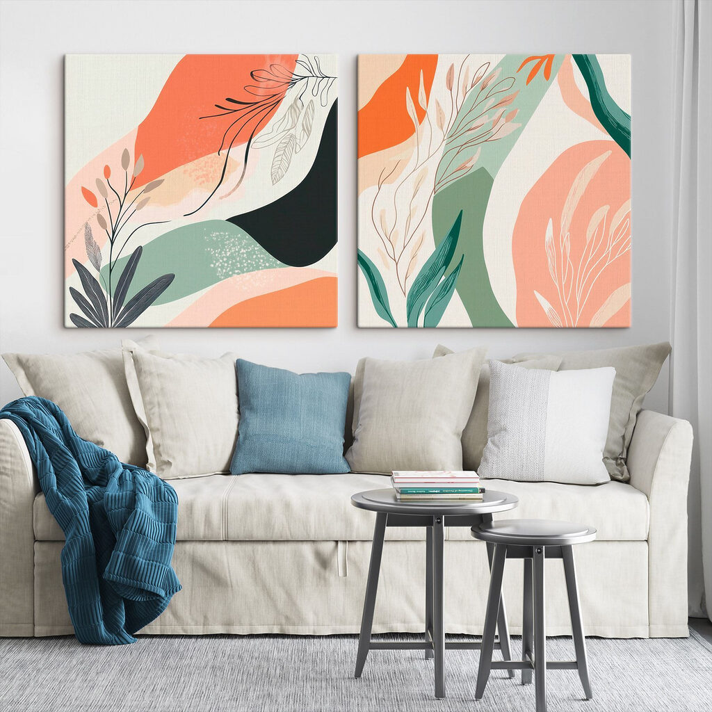 Two images of plants
