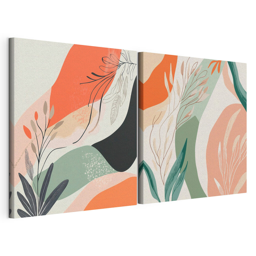 Two images of plants