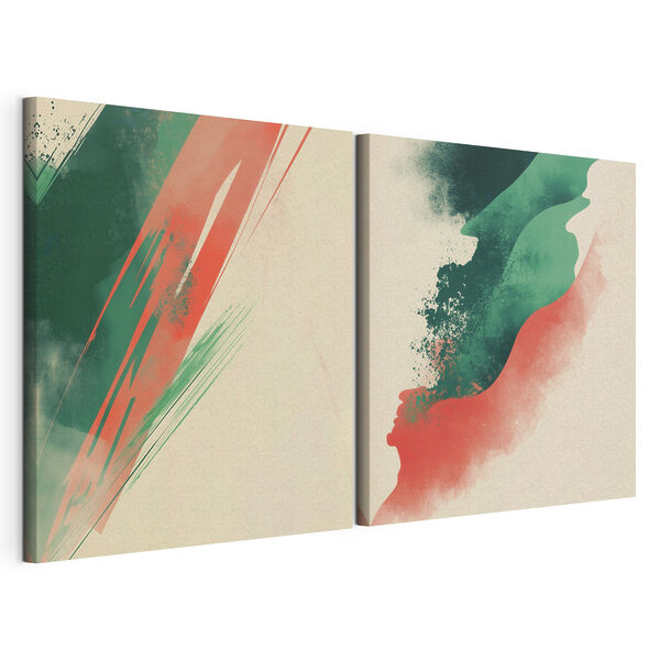Lámina modular sobre lienzo Lámina modular sobre lienzo Dos fondos de colores diferentes (SKU: m30369)