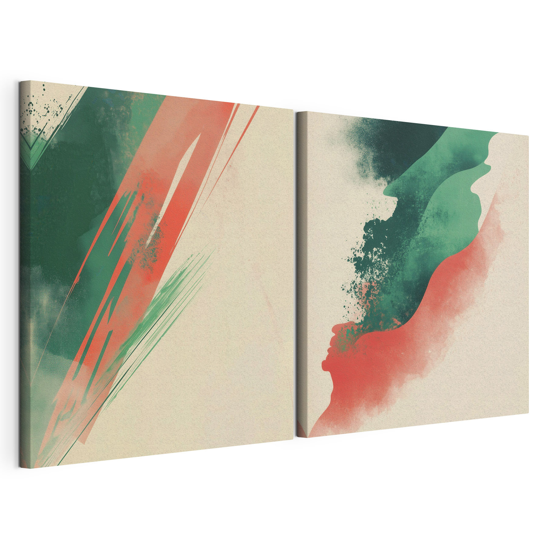 Two different colored backgrounds