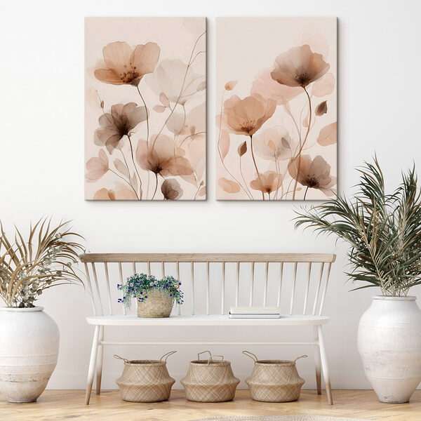Soft blooms in gentle hues