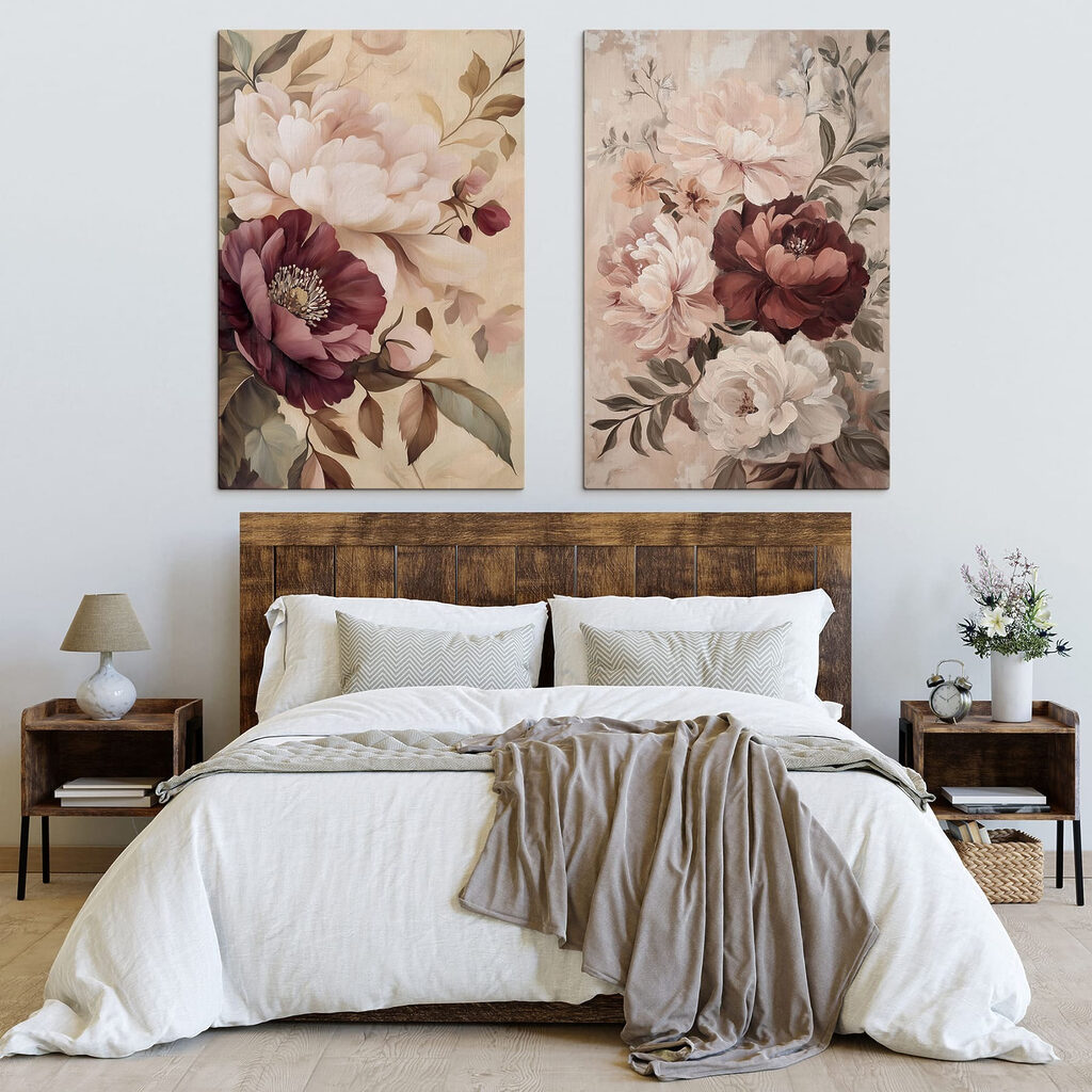 Delicate blooms in soft colors