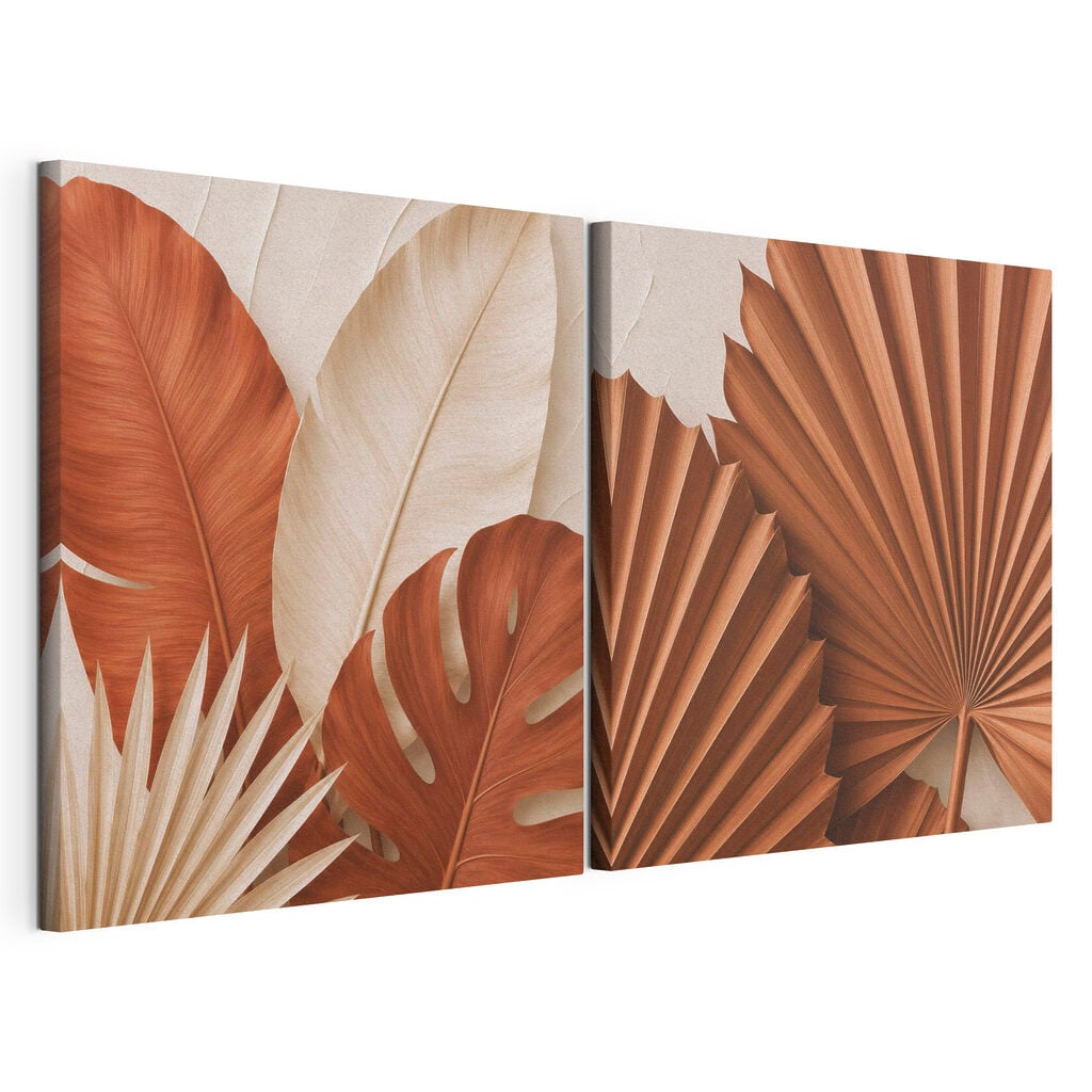 Nature-inspired earthy leaf arrangement