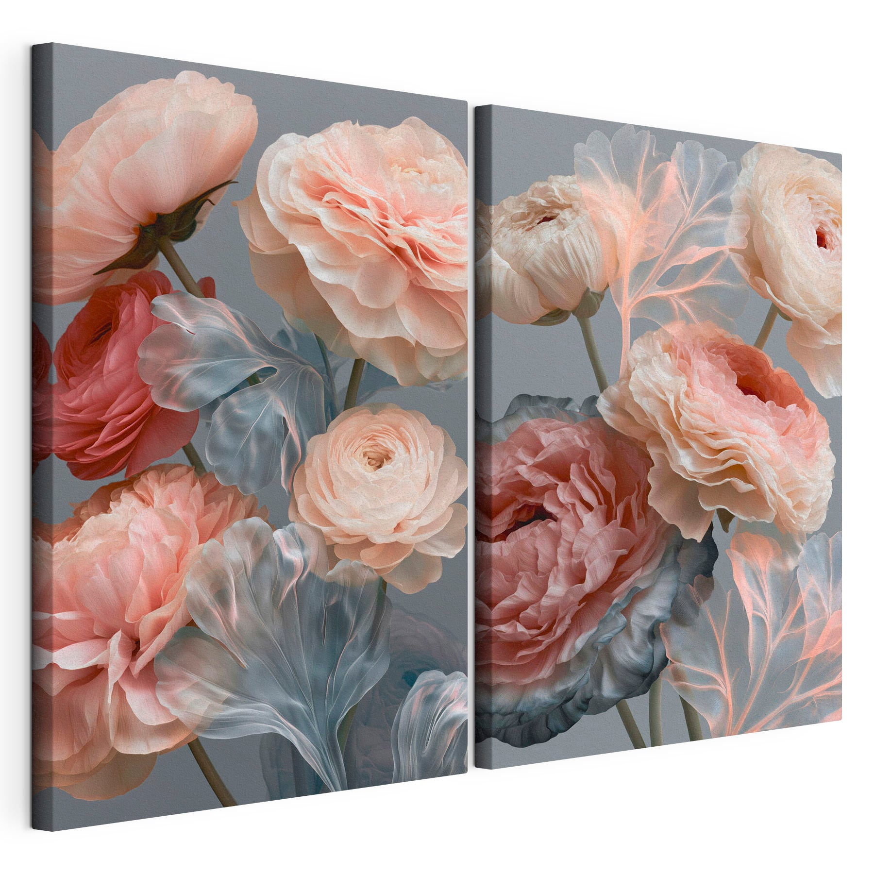 Delicate petals in soft colors